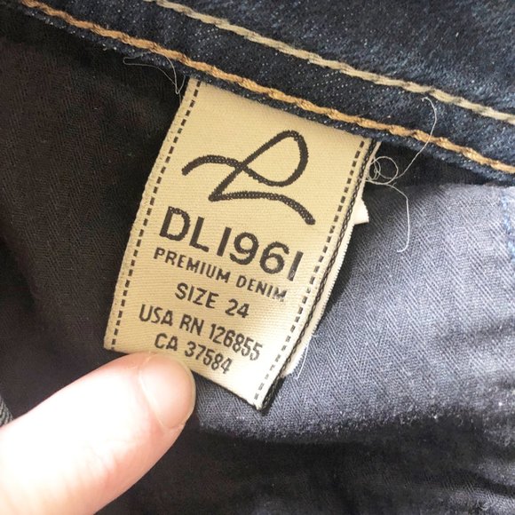 DL1961 Kate Slim Straight Twilight Dark Wash Jeans - Picture 6 of 10